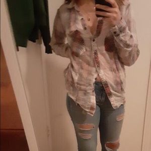 Mock vintage flannel